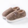 Bag heel cotton shoes autumn and winter fleece mop indoor home thick-soled couple warm and comfortable cotton slippers