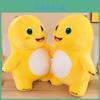 Yellow Dinosaur Plush Toys Xiao Qi Stuffed Animal Dolls Kids Bday Gift Decor