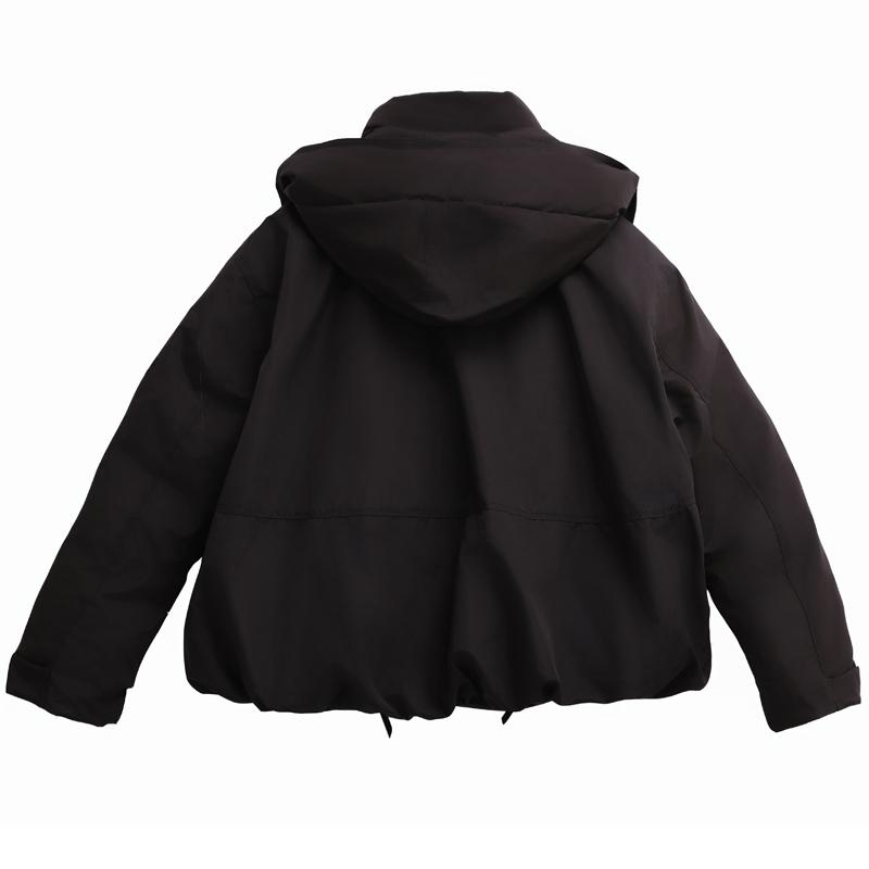 Módní Zimní Dámské Kabáty s Kapucí Hrubé Teplé Parky Volné Svrchní Oblečení Dámské Bundy