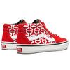 Supreme X Vans Grosso Mid Monogram S - Red Unisex Sneakers White VN0A5KS15XS
