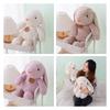 Adorable Long-haired Plush Bunny Toy For Kids 35cm And 50cm Sizes Available