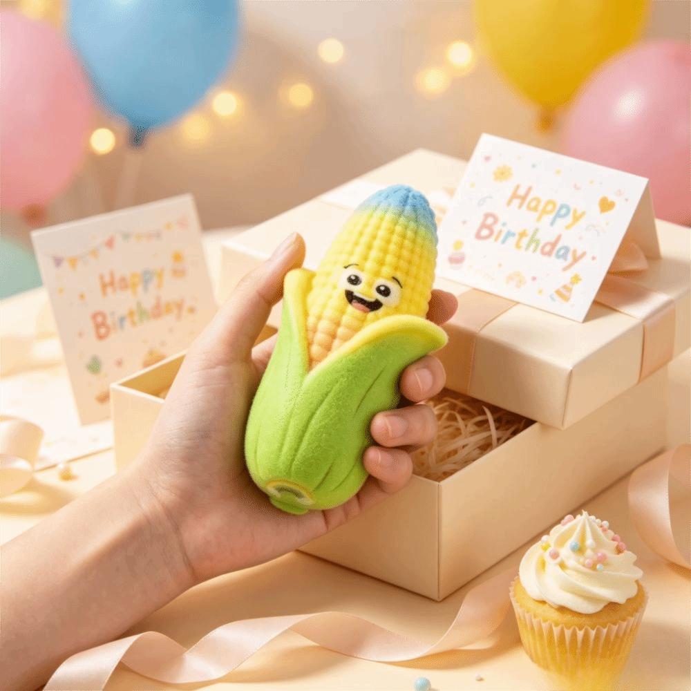 PU Material Corn Squishy Toy Soft Corn Reduce Pressure Toy Realistic Corn Fidget Toy Adults