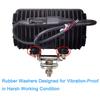 Lightronic Tractor Work Diffused Auxiliary Focal Fishing IP69 Suitable for and Other Work Vehicles 2-Pack Lights, 45W, 6000K, Ultra-Wide Angle, Lens,