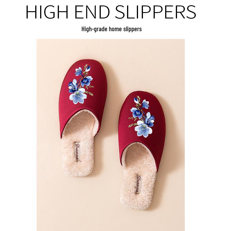 Modische weiche Baumwoll-Hausschuhe für Paare - Leises, hochwertiges Design für den Wintergebrauch im Innenbereich