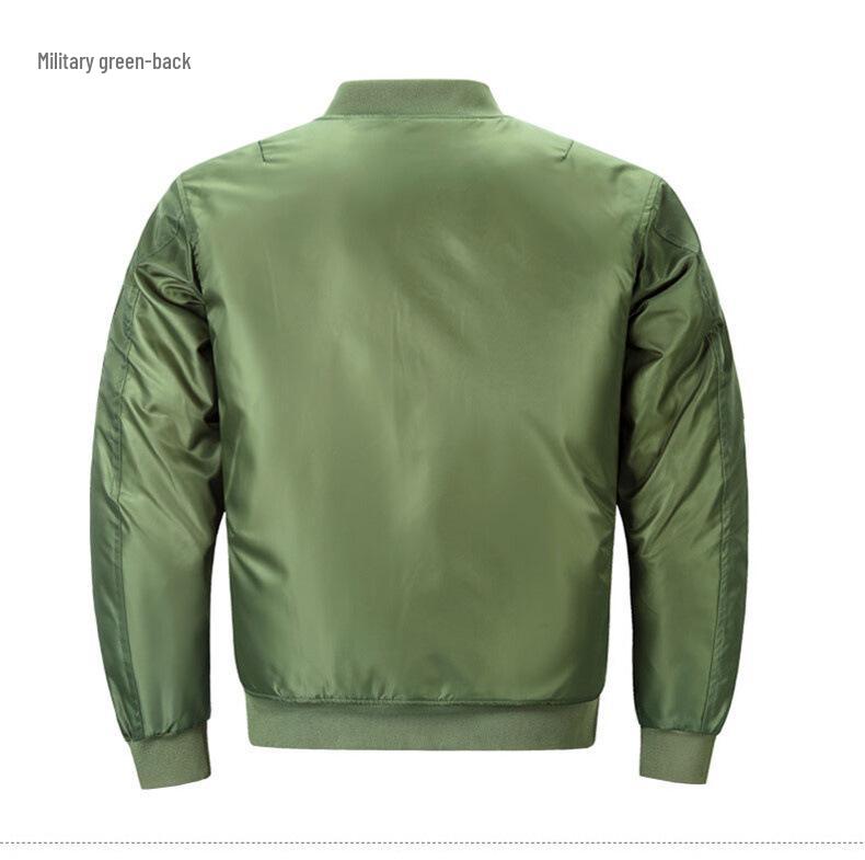 Chaqueta Bomber Ajustada para Hombre - Elegante Ropa Exterior Acolchada de Algodón para Primavera y Otoño