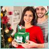 Grüne Feiertagsgeschenkbox für Weihnachtsüberraschungen und festliche Geschenkübergabe