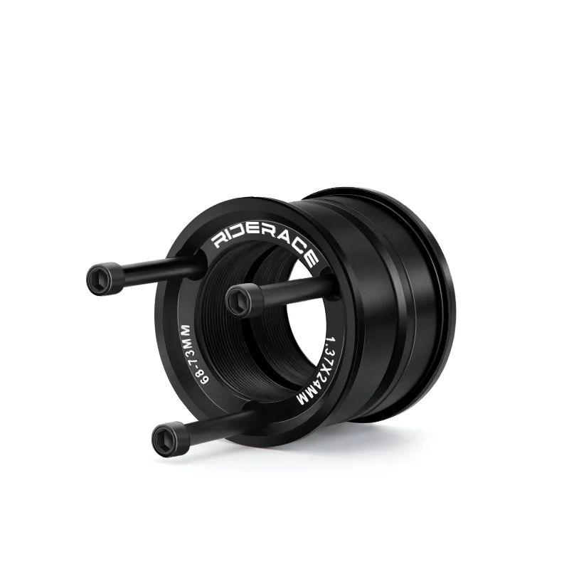 RIDERACE Fahrrad Tretlager Umbausatz Amerikanisch auf Euro 24MM BB BB68/73 Adapter Für BMX Fahrrad Kurbelsatz Teil Schwarz