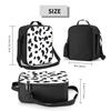 Dalmatian Spots Design Insulated Lunch Tote Bag for Polka Dot Leopard Carriage Firehouse Plum Pudding Dog Resuable Bento Box