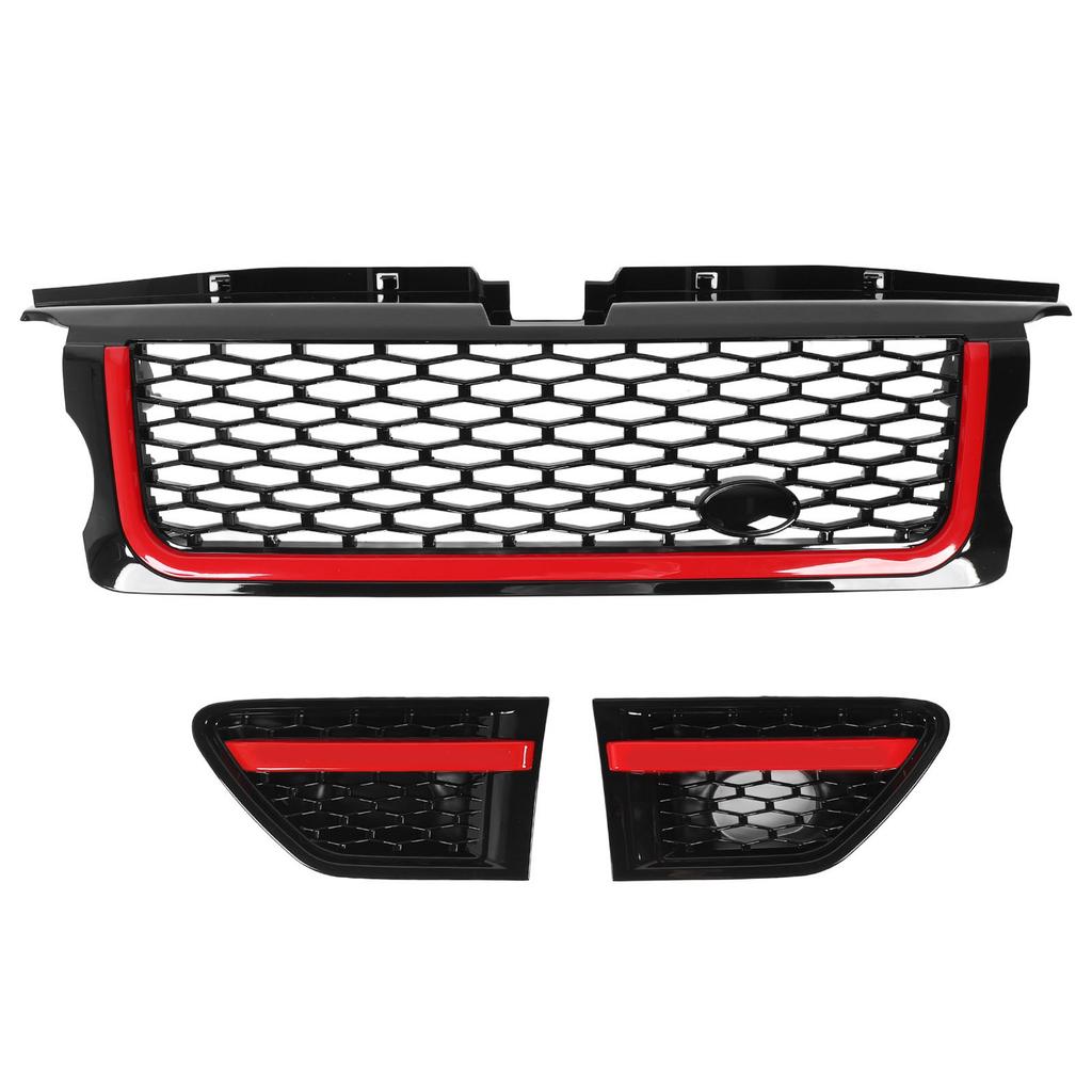 Front Bumper Middle Grille with Side Vents LR006305 Front Upper Bumper Grille Cover for Range Rover Sport L320 2005 To