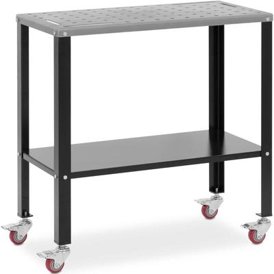 Mesa de montagem para soldagem móvel com prateleira até 544 kg 91x46 cm