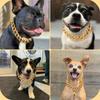 Titanium Steel Dog Chain Collar Harnesses 15mm Stainless Steel Gold Collar 19mm Silver for Small Dogs Pet Products Supplies