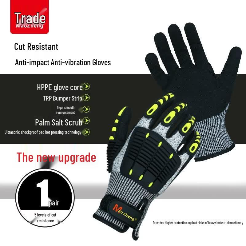 Maozheng 5-Level Cut & Impact Resistant Safety Gloves