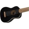 Fender Ukulele Venice Soprano Walnut Black Soft Case Included Uke, Fingerboard,