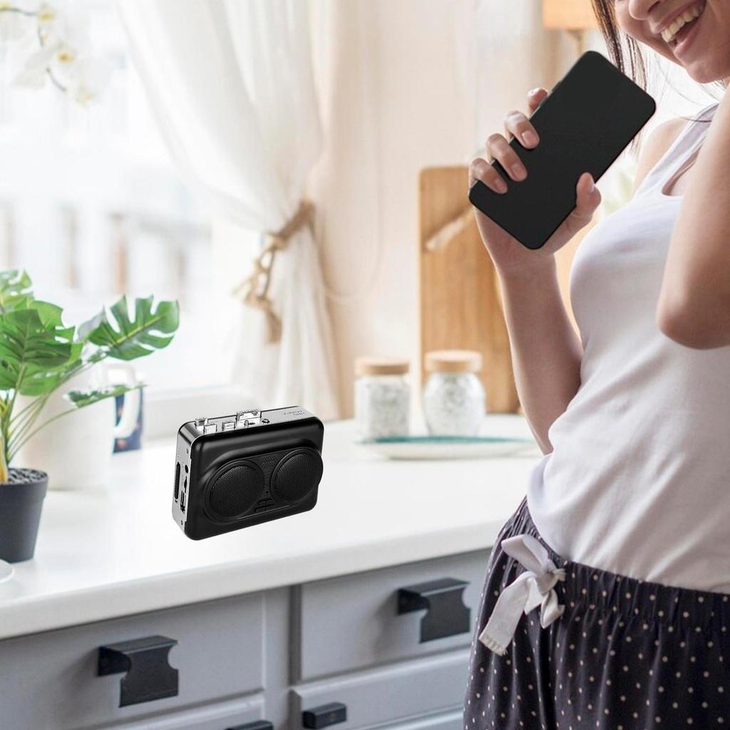 Cassette Player Stereo Double Speaker to MP3 Converter USB with Earphone Jack for Living