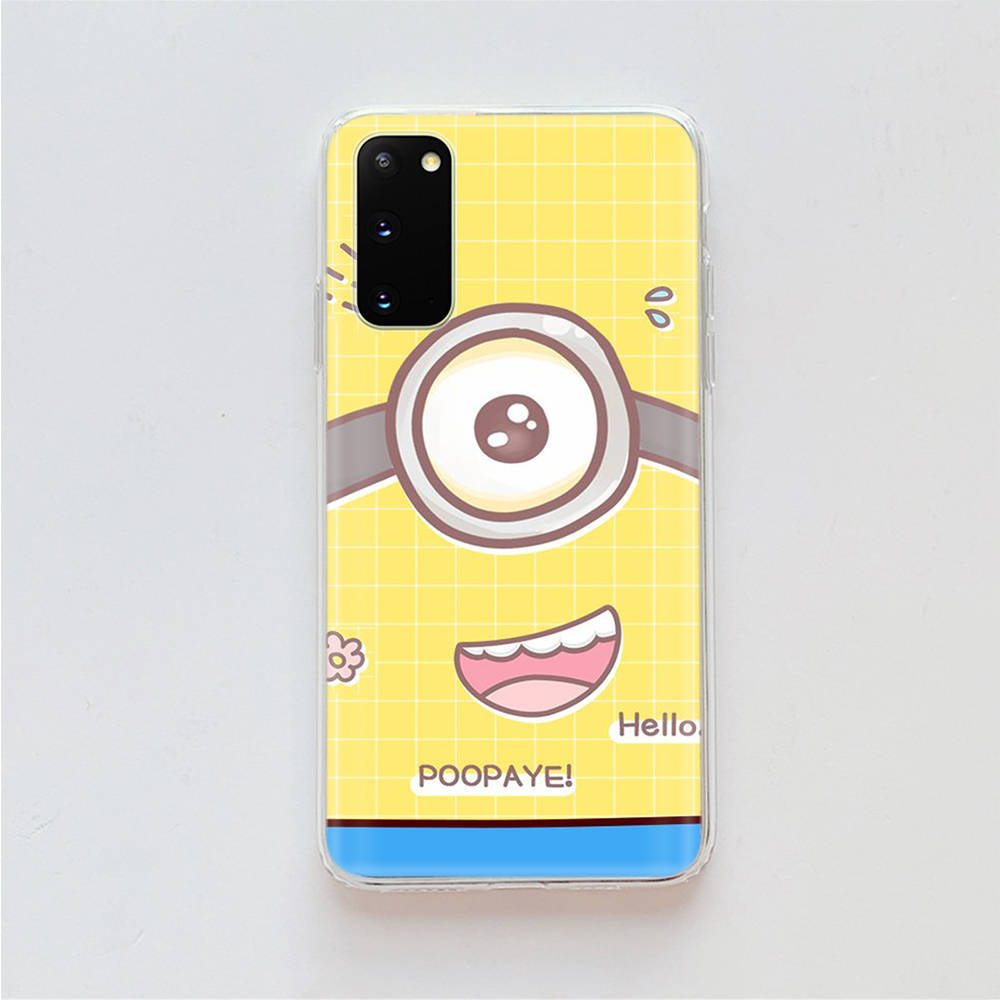AM26 Lustige Minions Klare Hülle für Samsung A04 A14 A23 A34 A54 M23 M33 M52 M53 Realme 10 9 C30S C35 C55 VIVO Y02 Y21 Y33S Y51 X80 V25 Abdeckung