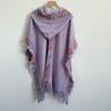 Ethnic Style Hooded Tassel Shawl Cloak – Women's Warm Knitted Cape, 2025 Collection.