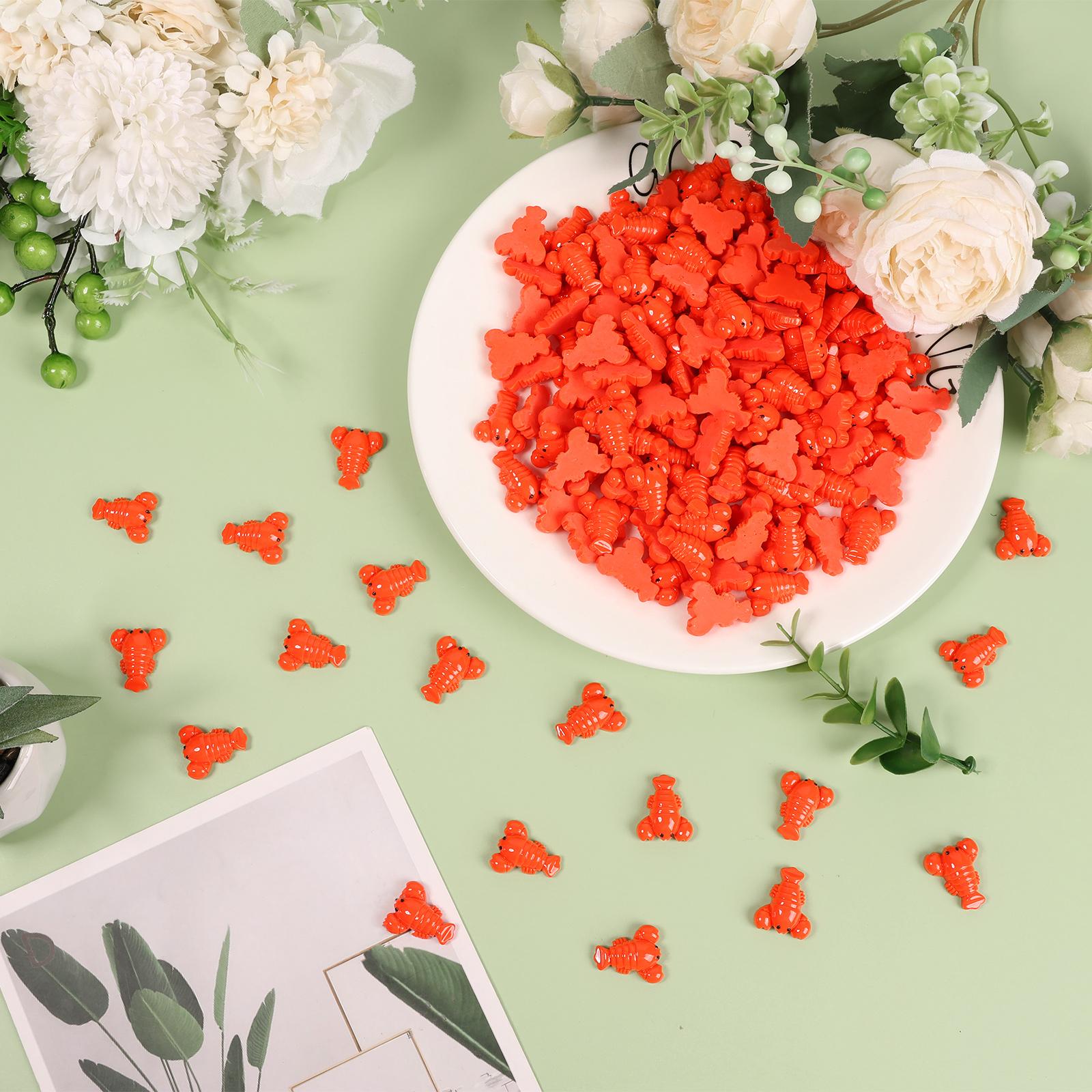 

150 Pcs Enduring Mini Lobster Figurine Lifelike Small Lobster Figurine Decorative Creative Resin Desktop decoration for Desk