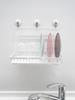 Wahei Freiz Dish Drainer, White, Suction Cup Type, Wall-Mounted Storage Dish Rack, Float RG-0477