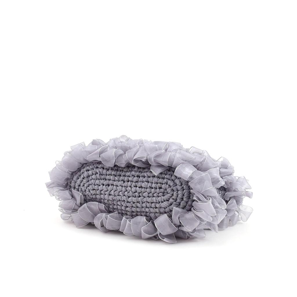 Organza Rüschen-Tragetasche 2613112027 Grau [Kuuko] (390)