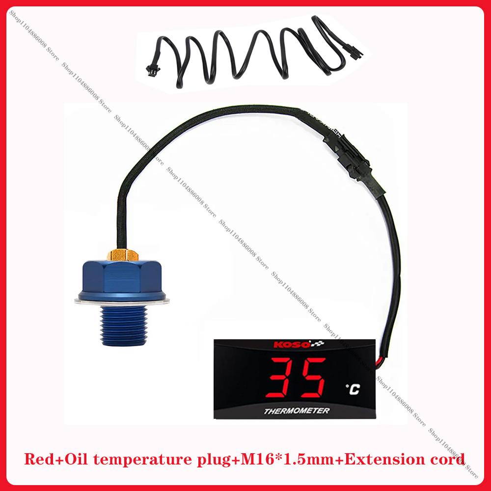 Motorcycle Temperature Measuring Instrument Koso Cylinder Head Temperature Sensor Water Temperature Gauge Oil Tempera Instrument