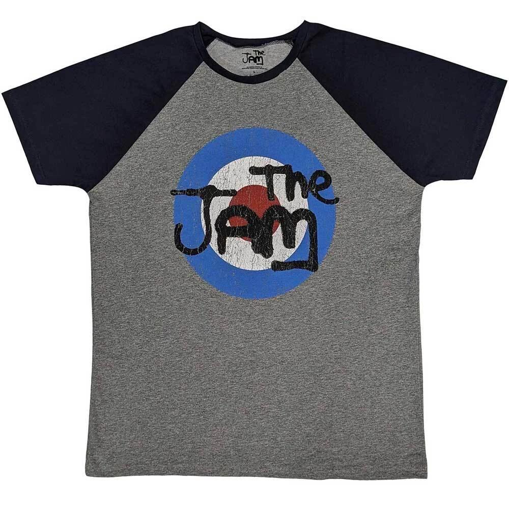 The Jam Unisex Raglan T-Shirt: Vintage Logo (Medium) S