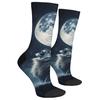 A pair of Dark Night Lion King trendy socks, soft and comfortable, unisex retro style compression socks, casual party gifts