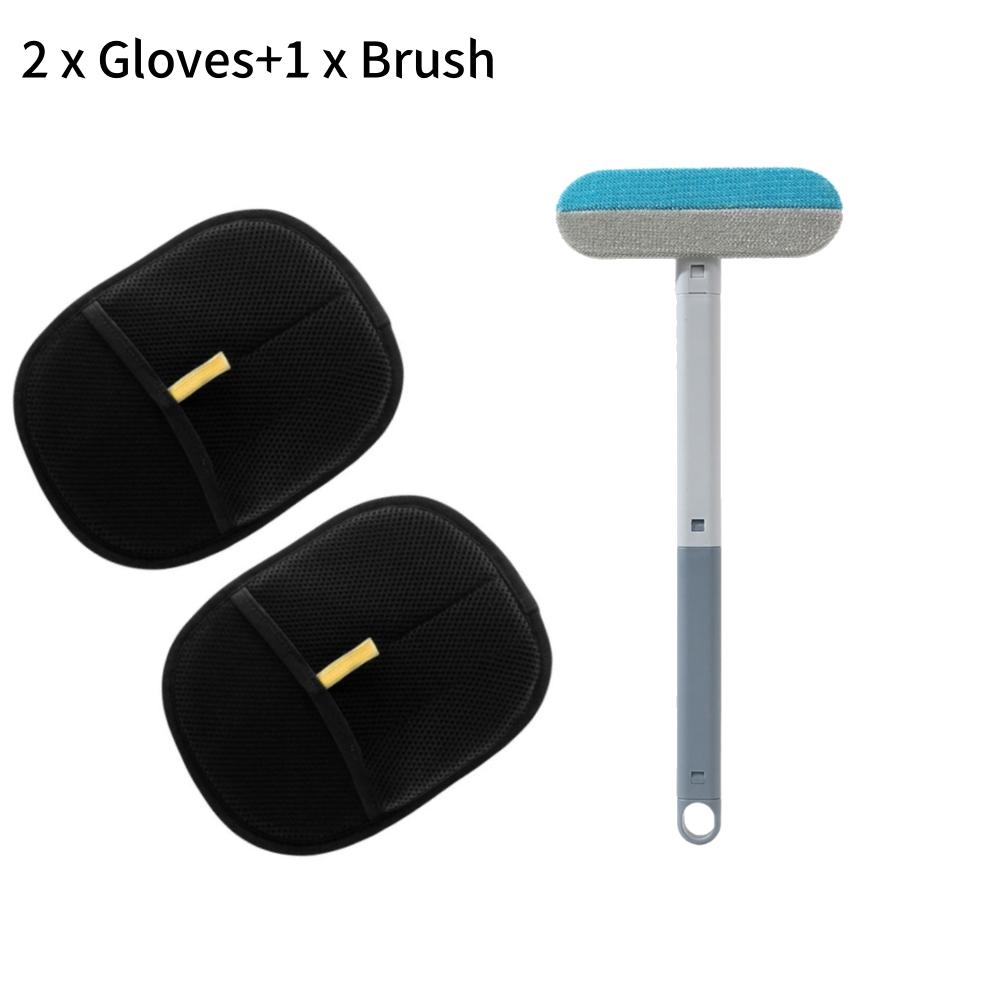 Reusable Electrostatic Pet Hair Removal Mitts Cat Dog Hair Remover Brush Sticking Device Home Hair Scraper Cat Grooming Tools