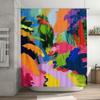 Vibrant Colorful Shower Curtain Bathroom Decor for Home Decoration Easy Install Waterproof Fabric Artwork Prints Available In Va
