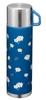 Wahei Phrases Water Bottle with Cup 500ml Margaret Vacuum Insulated Bottle Thermos Retle Thermal/Cold RH-1713