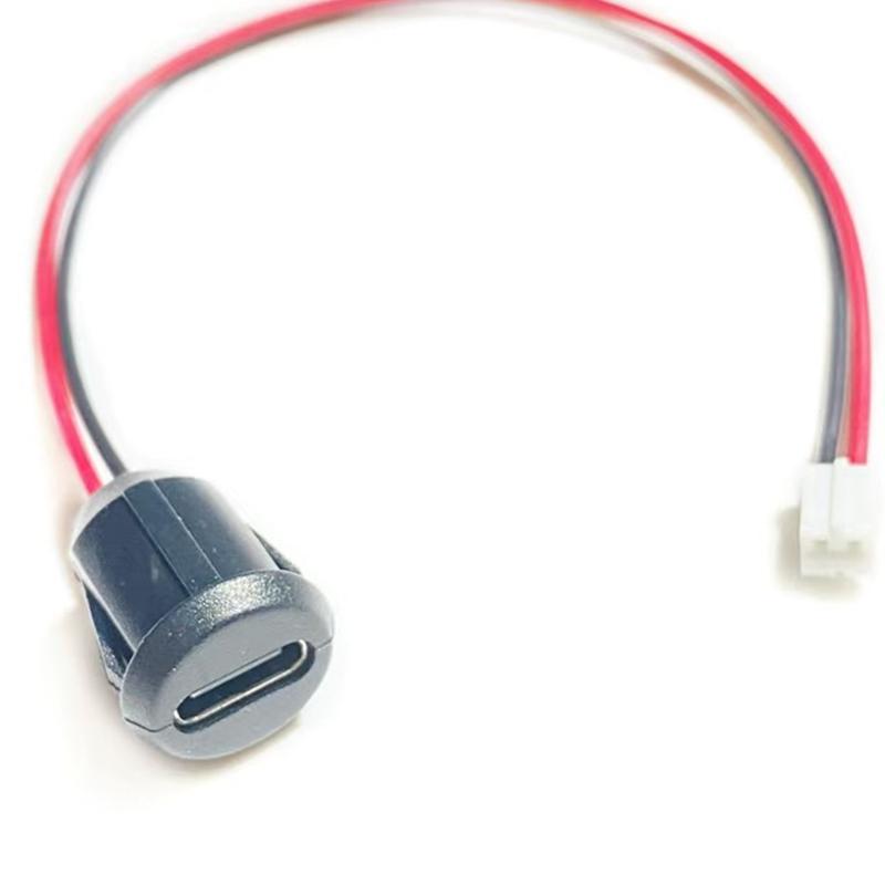 Usb 2Pin High Current Charging Socket Plate Type -C Waterproof Female Connector