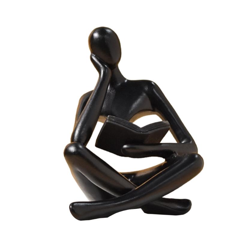 Creative Reader Decors for Wedding Gift Reading Human Figurines Resins Statue Decorations for Hotel Lobby