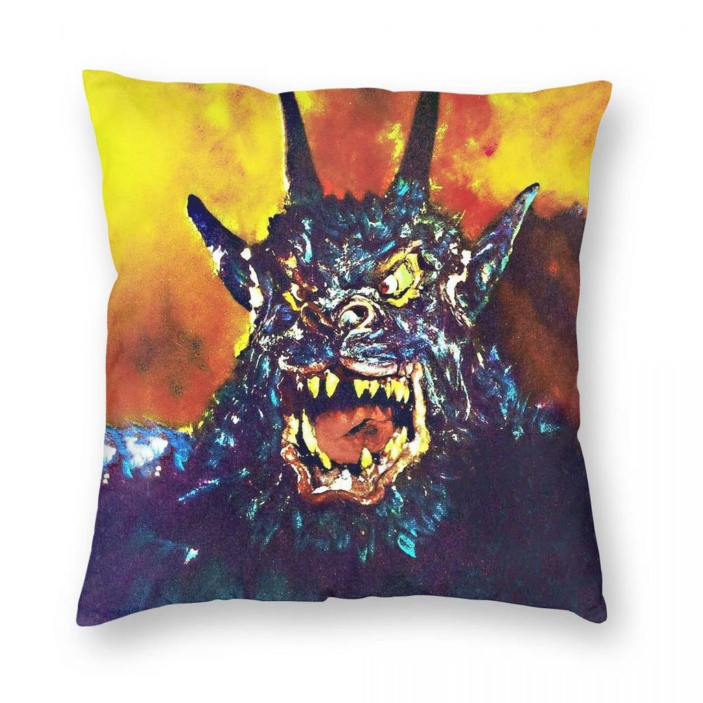 Night Of The Demon Horror Square Pillowcase Polyester Linen Velvet Pattern Zip Decorative Sofa Seater Cushion Cover