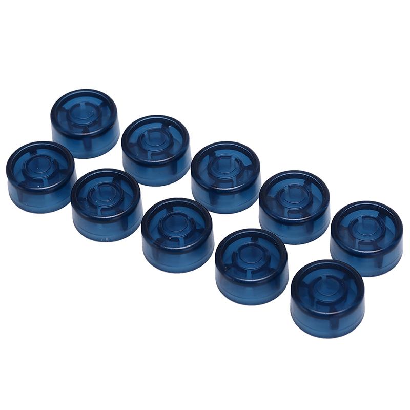 10Pcs Footswitch Topper Plastic Bumpers Guitar Effect Pedal Foot Nail Cap