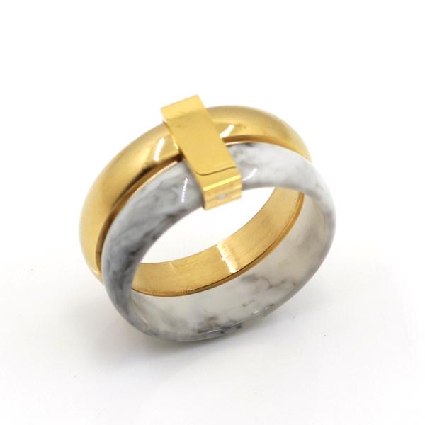 

Модное двухслойное керамическое кольцо, кольца из нержавеющей стали для женщин, обручальные кольца серебряного цвета для подарка, кольца для влюбленных, ювелирные изделия 10