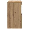 LED Sideboard Brown 81 x 37 x 66.5 cm Engineered Wood