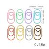 Mini Gold Heart Paperclip Set - Cute Shaped Binder Clips for Student Planners