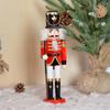 Weihnachts-Nussknacker Ornament Kleiner Holzsoldat Weihnachtsdekorationen Nussknacker Figur Ornament für Tisch Regal