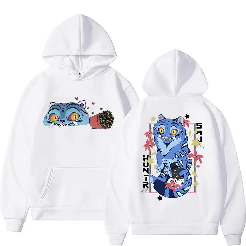 New Autumn/Winter Hoodie KPop Demon Hunter Print Sweatshirts Oversized Hoodie Tiger Merch Vintage Gothic Loose Top for Women Men