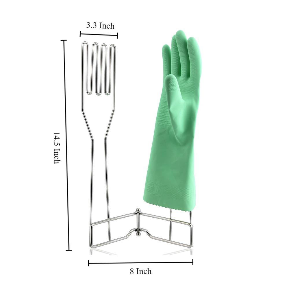 Collapsible Gloves Holder Carbon Steel Glove Drain Stand Practical Vertical Glove Support  Kitchen