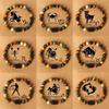 12 stjärntecken Constellation Charm Armband Män Kvinnor Mode Tiger Eye Stone Pärlor Armband Jungfrun Leo Vågen Par Smycken
