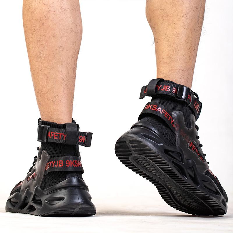 Herrsäkerhetskängor Arbetsneakers Damskor Andningsbara Stålhätta Säkerhet Punkteringssäkra Slitstarka Oförstörbara Damskor