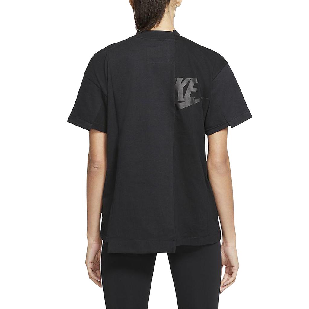 Nike X Sacai T-shirt Hybride Noir Femme Hauts CD6310-010