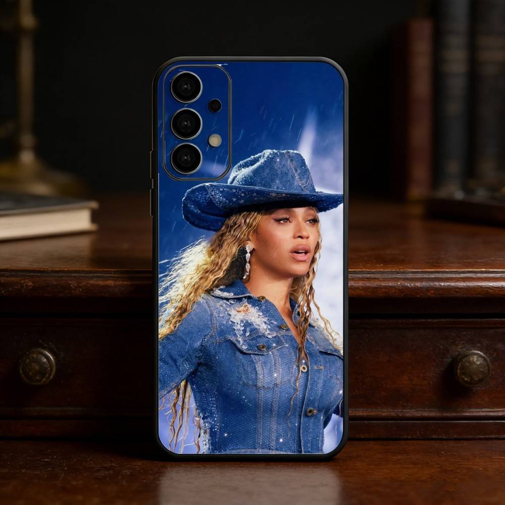 B-beyonce Cowboy Cool singer Phone Case For Samsung S25,S24,S21,S22,S23,S30,Ultra,S20,Plus,Fe,Lite Black Shell