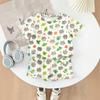 Kids Casual Short Sleeve T Shirt and Shorts Set Animal Print Lightweight Summer Outfit for Boys and Girls Soft Fabric Comfortable Fit