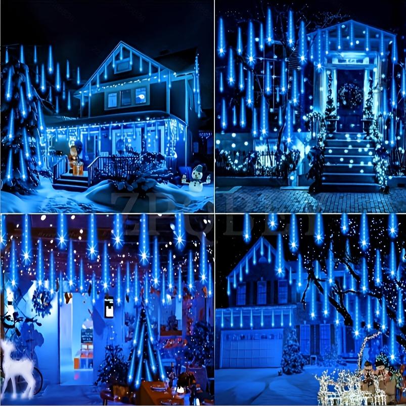 Christmas Outdoor Meteor Shower Lights, Outdoor Garden Lights, Snow Meteor Shower Lights, LED Decorations Suitable for Trees