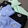 Cross-Border SPM Unisex Casual Embroidered Warm Hoodie & Sweatpants Set with Plus Velvet for Fall/Winter.