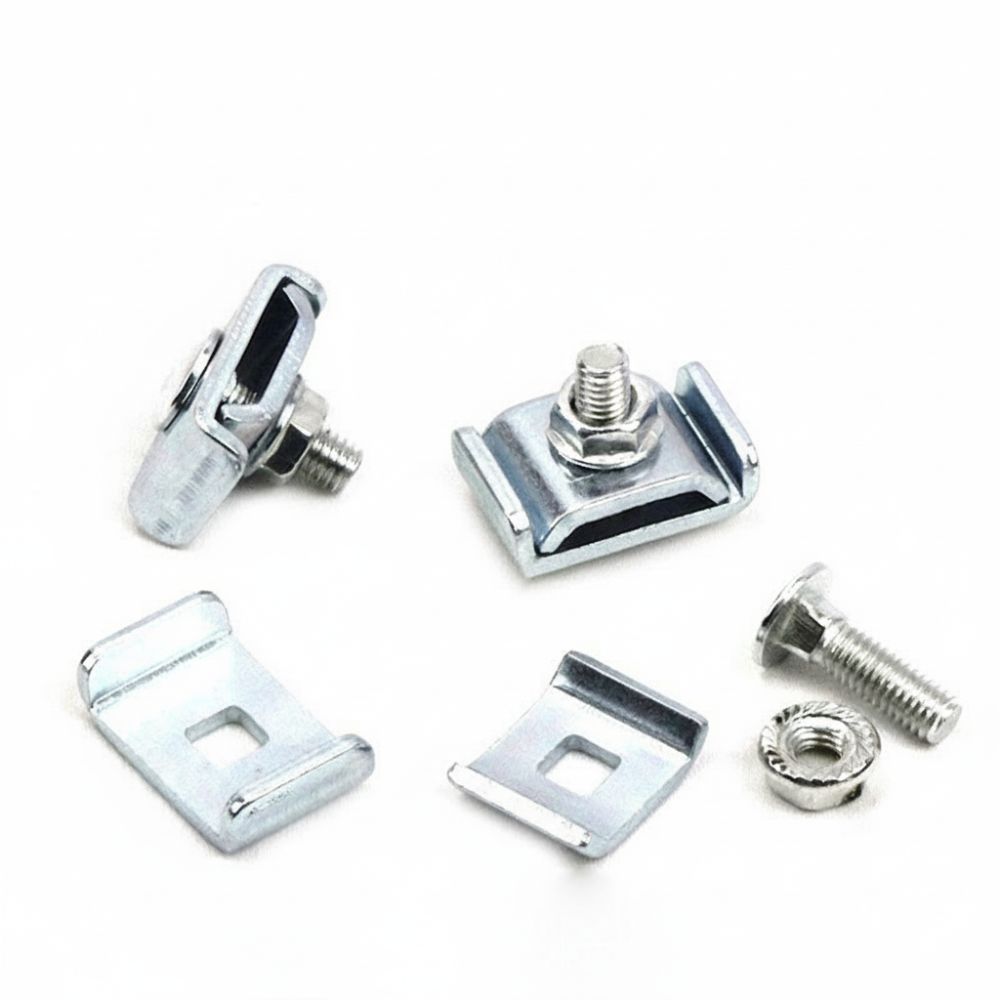 10pcs Hardware Accessories Metal Grid Wall Clamps Sturdy Clamps DIY Grid Connectors Wall Grid Panel Wall Installation