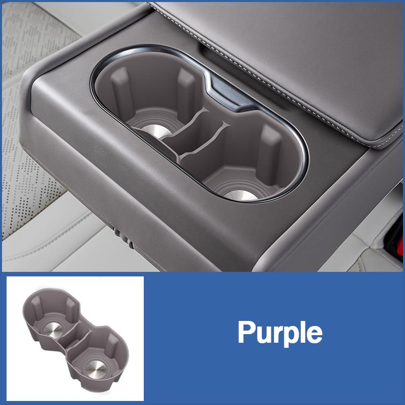 

Для ZEEKR 7X 2025+ Коврик подстаканника Силиконовый коврик подстаканника подлокотника заднего сиденья Противоскользящий протектор стакана Аксессуары для интерьера автомобиля фиолетовый