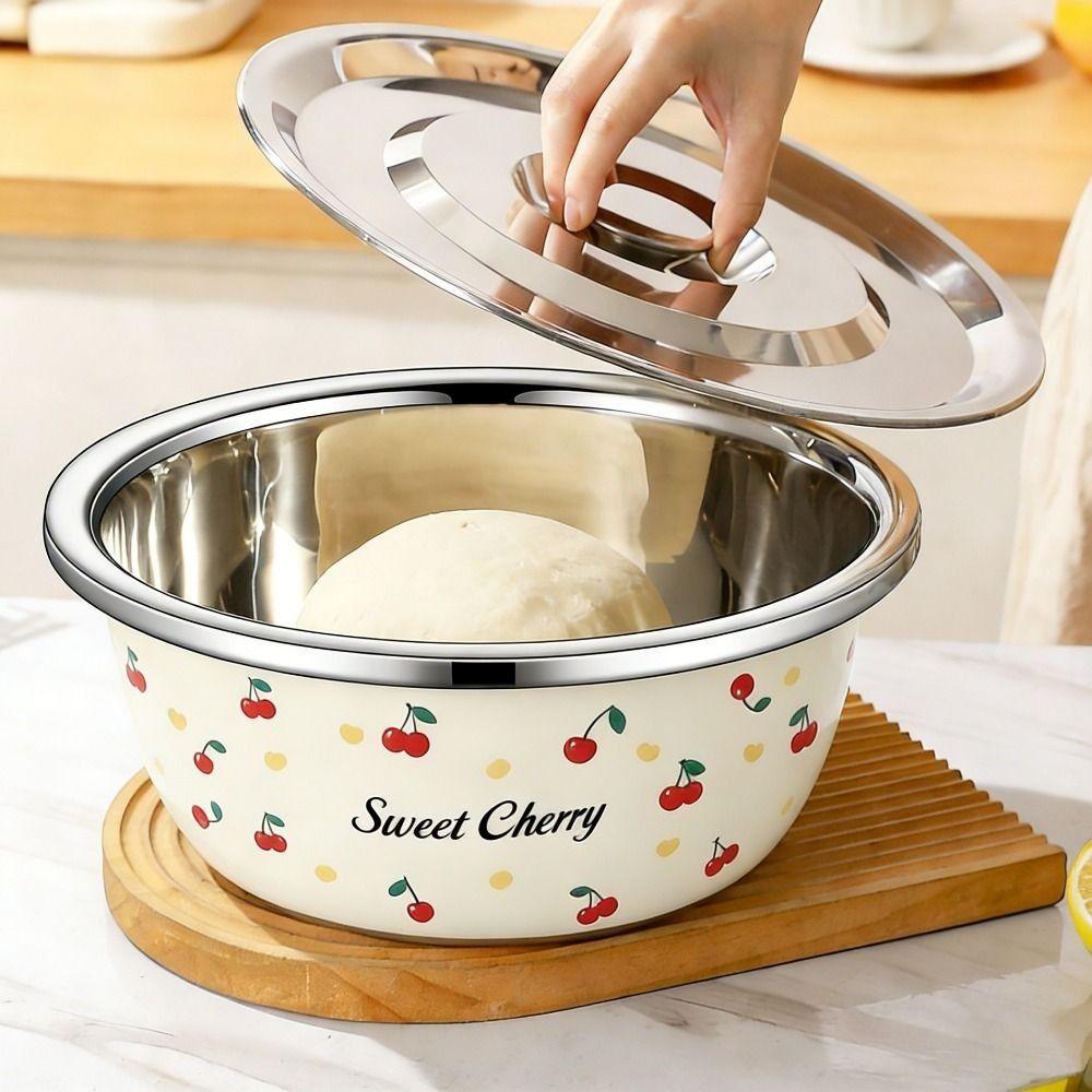 Stainless Steel Salad Bowl Set Prepping Stainless Steel Oil Can  Frying Oil Storage
