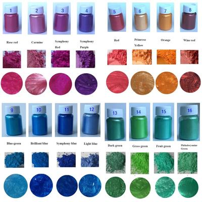 10g/bottle DIY Handmade Glitter Soap Dye Pigment Multicolor Pearlescent Mica Powder Resin Glue Crystal Mold Soap Making Tools